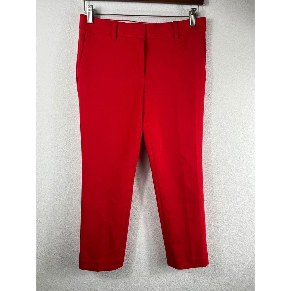 Ann Taylor Women Dress Pants Red 2P Petite Career Trousers Office